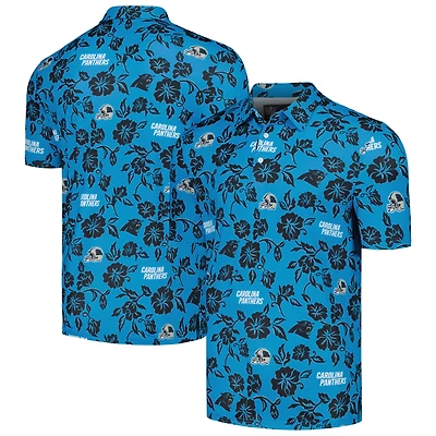 Polo Performance Pua Reyn Spooner des Panthers de la Caroline bleu pour hommes