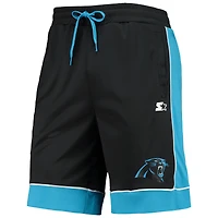Short mode préféré des fans Panthers de la Caroline Starter noir/bleu pour homme