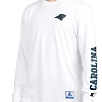 Men's Starter Black/White Carolina Panthers Short Sleeve & Long T-Shirt Combo Pack