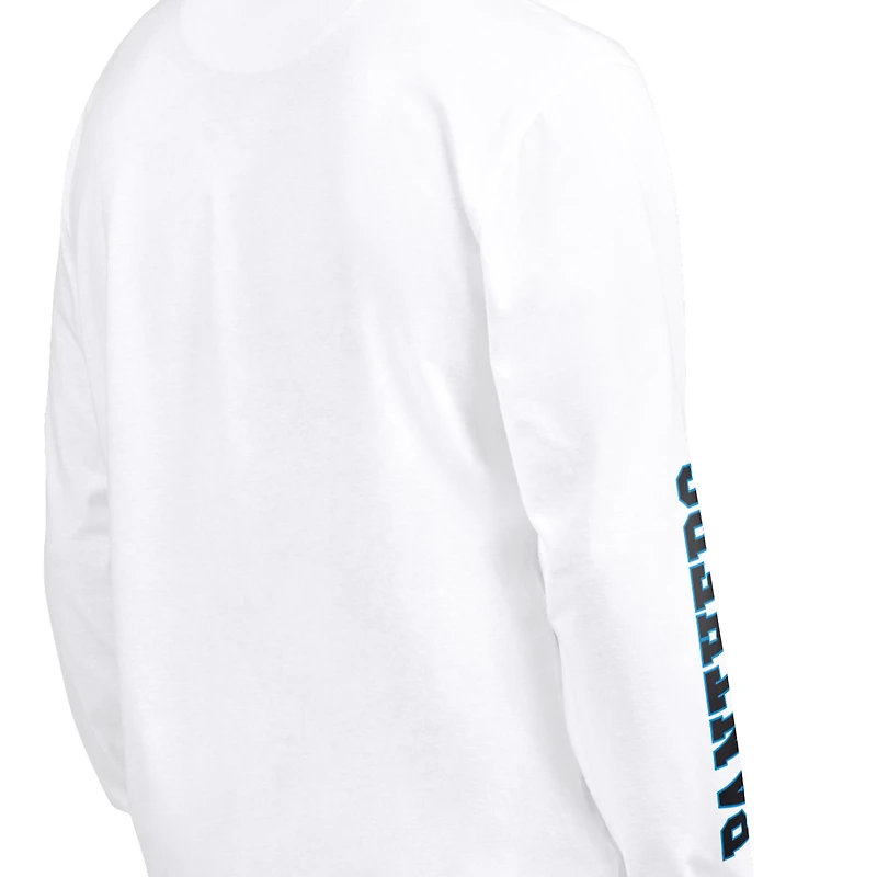 Men's Starter Black/White Carolina Panthers Short Sleeve & Long T-Shirt Combo Pack