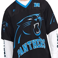 Men's Starter Black/White Carolina Panthers Short Sleeve & Long T-Shirt Combo Pack