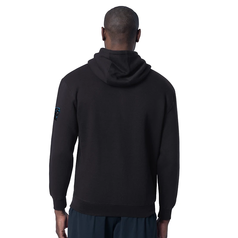 Men's Starter Black Carolina Panthers Thursday Night Gridiron Hoodie
