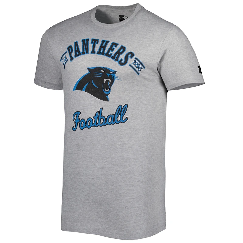 T-shirt Prime Time des Panthers de la Caroline gris chiné Starter pour homme