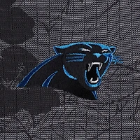 Men's Tommy Bahama Black Carolina Panthers Big & Tall Miramar Blooms Polo