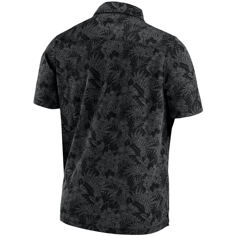 Tommy Bahama Black Carolina Panthers Sport Palmetto Palms Polo pour homme