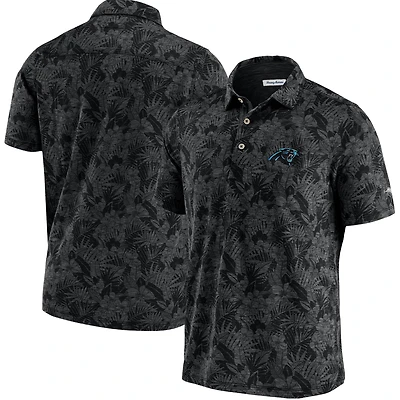 Tommy Bahama Black Carolina Panthers Sport Palmetto Palms Polo pour homme