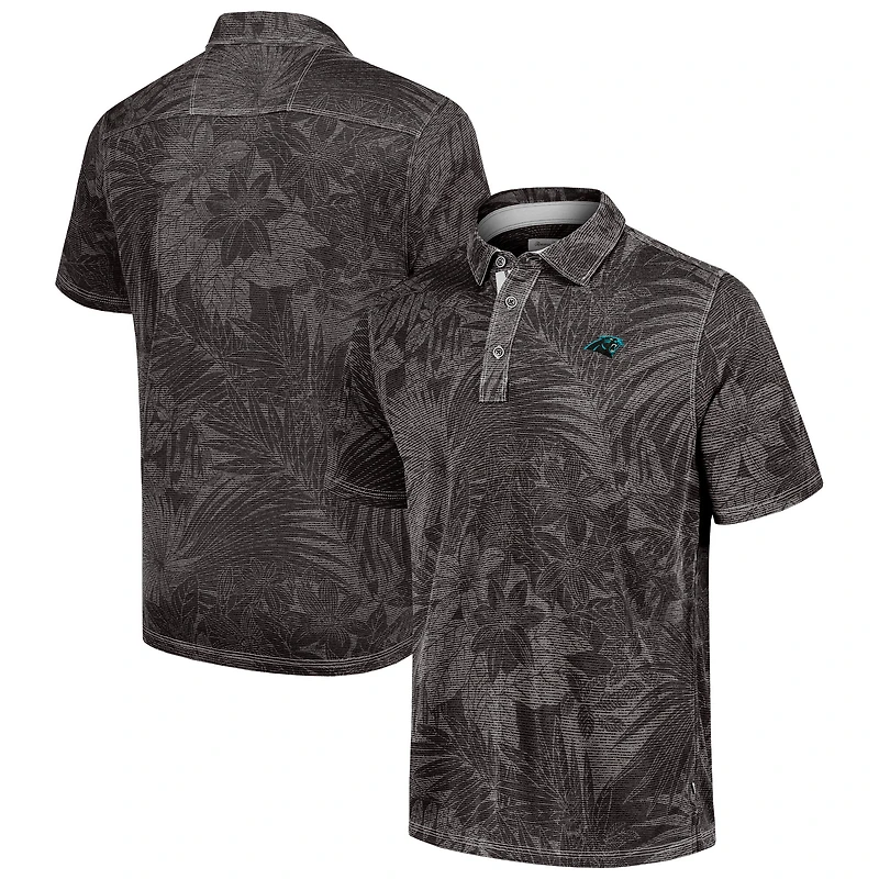 Polo Tommy Bahama gris Carolina Panthers Sport Santiago Paradise pour hommes