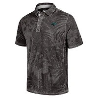 Men's Tommy Bahama Black Carolina Panthers Sport Santiago Paradise Polo