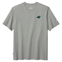 T-shirt Tommy Bahama gris pour homme, motif Carolina Panthers Huddle & Hang Tens