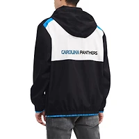 Haut à capuche demi-zip Carter Tommy Hilfiger pour hommes, noir/blanc, Carolina Panthers