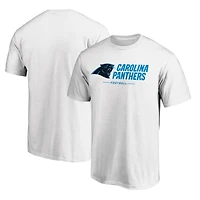 Men's  White Carolina Panthers Team Lockup T-Shirt