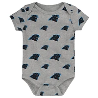 Newborn & Infant Carolina Panthers Team Starter 3-Pack Bodysuit Set
