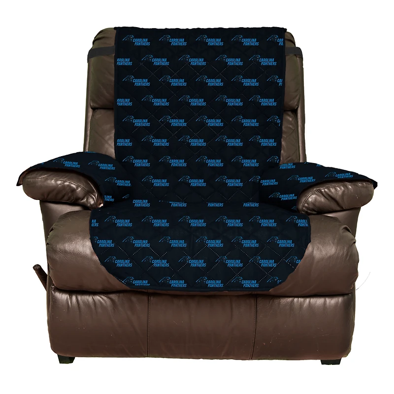 Protecteur de fauteuil inclinable réversible 65 po x 80 po Pegasus Carolina Panthers