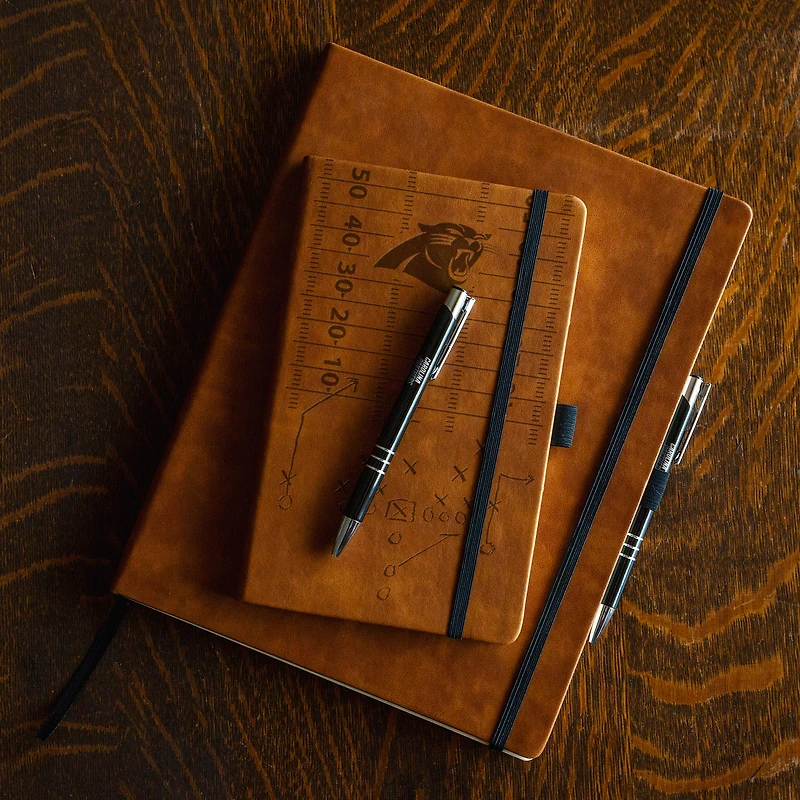 Sparo Carolina Panthers Laser-Engraved Notepad & Pen Gift Set