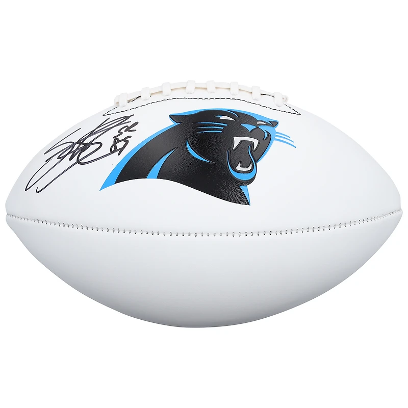 Ballon de football américain Franklin White Panel autographié par Steve Smith, des Panthers de la Caroline.