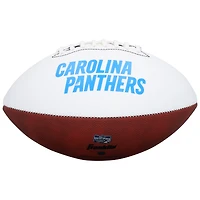 Ballon de football américain Franklin White Panel autographié par Steve Smith, des Panthers de la Caroline.