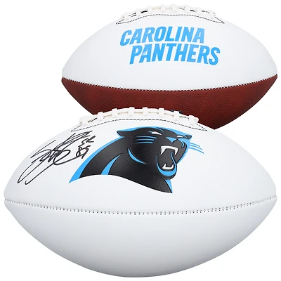 Steve Smith Carolina Panthers Autographed Franklin White Panel Football