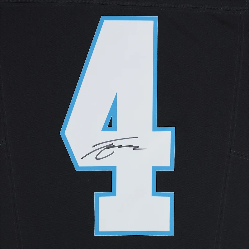 Tetairoa McMillan Carolina Panthers Autographed Black Nike Vapor F.U.S.E. Limited Jersey  