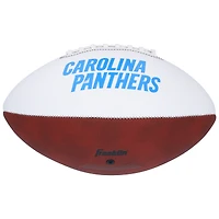 Ballon de football Franklin White Panel autographié par Tetairoa McMillan, Carolina Panthers