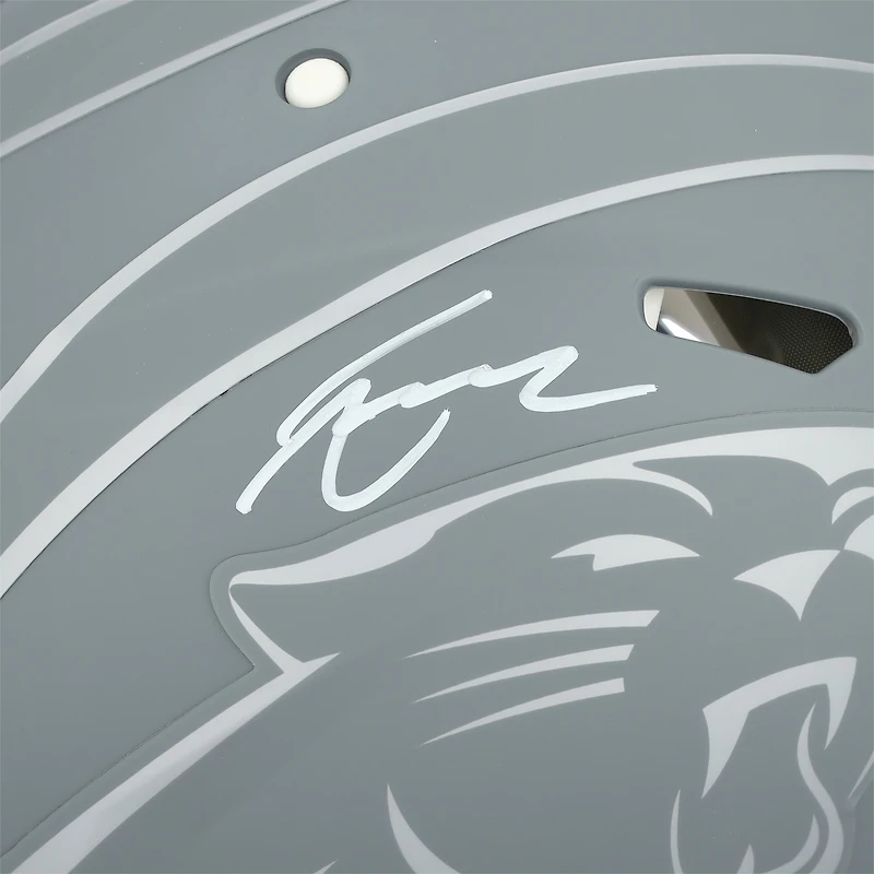 Casque authentique Riddell Slate Speed ​​autographié par Tetairoa McMillan des Carolina Panthers