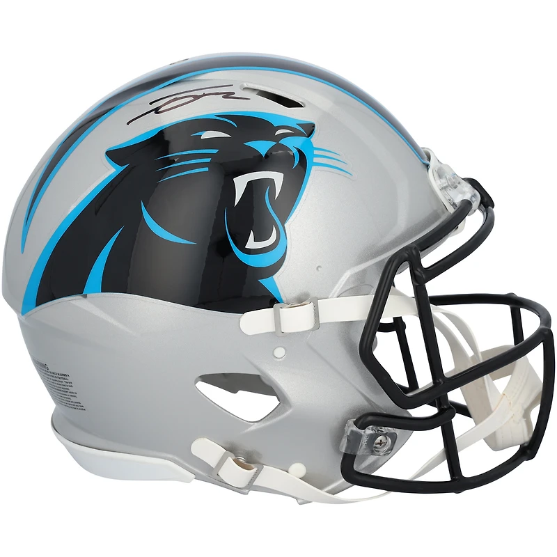 Tetairoa McMillan Carolina Panthers Autographed Riddell Speed Authentic Helmet