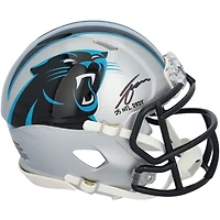 Tetairoa McMillan Carolina Panthers Autographed Riddell Speed Mini Helmet with "25 NFL OROY" Inscription