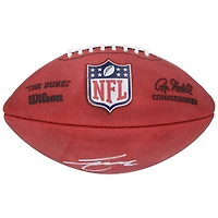 Ballon de football américain Wilson Duke autographié par Tetairoa McMillan, multi-équipes de la NFL, en couleur