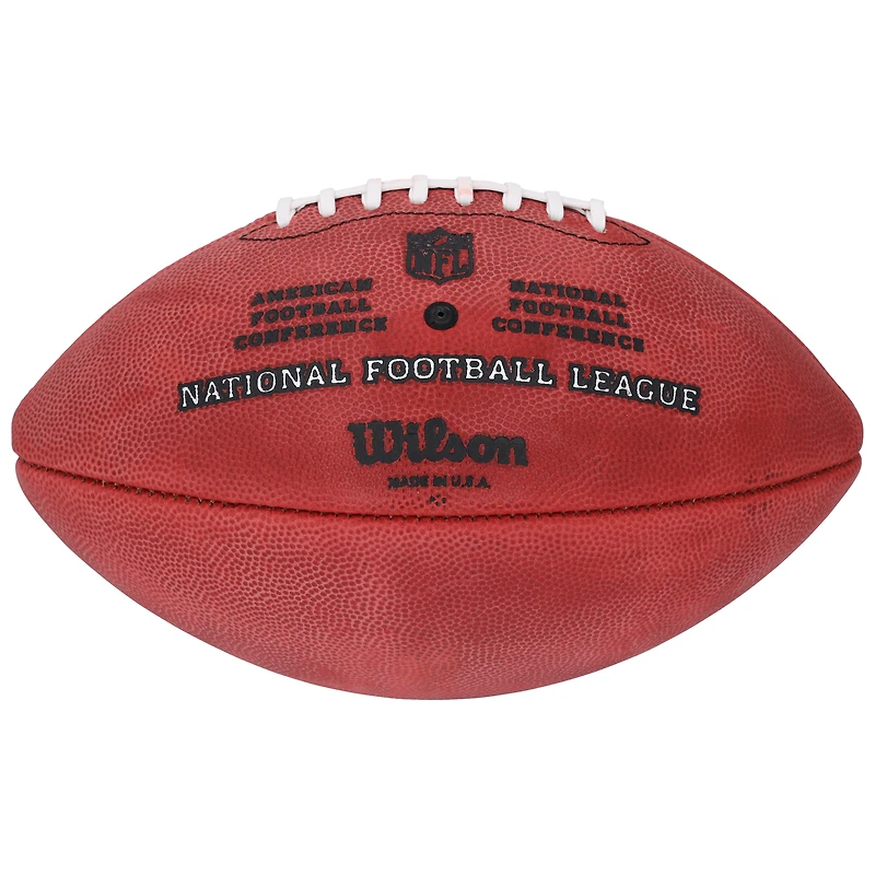 Ballon de football américain Wilson Duke autographié par Tetairoa McMillan, multi-équipes de la NFL, en couleur