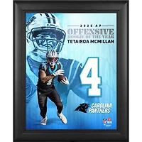 Tetairoa McMillan Carolina Panthers Framed 13" x 16" 2025 NFL Offensive Rookie of the Year Collage