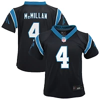 Maillot de match Nike Tetairoa McMillan noir pour tout-petit des Carolina Panthers