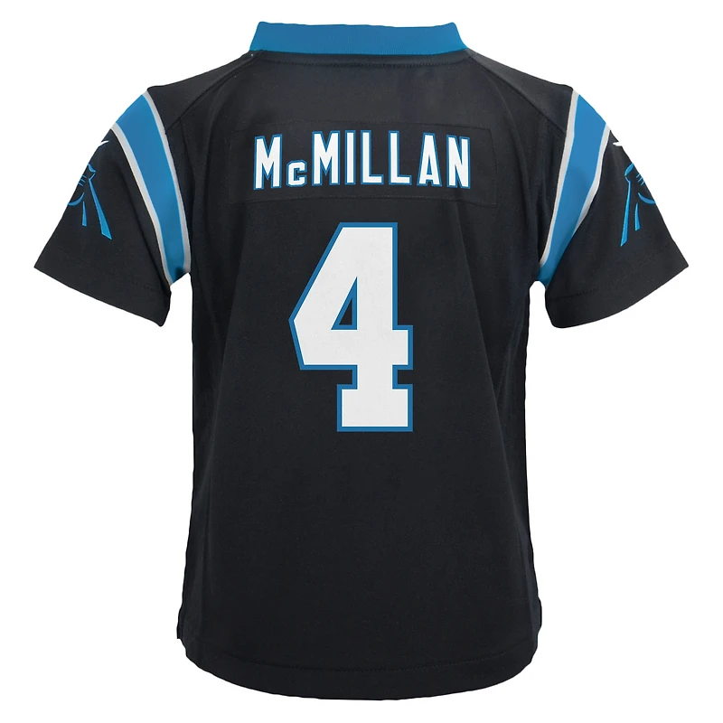 Maillot de match Nike Tetairoa McMillan noir pour tout-petit des Carolina Panthers