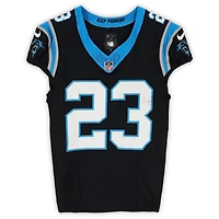 Trevor Etienne Carolina Panthers Game-Used #23 Black Nike Jersey vs. Los Angeles Rams on January 10, 2026