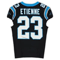 Trevor Etienne Carolina Panthers Game-Used #23 Black Nike Jersey vs. Seattle Seahawks on December 28, 2025