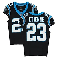Trevor Etienne Carolina Panthers Game-Used #23 Black Nike Jersey vs. Seattle Seahawks on December 28, 2025
