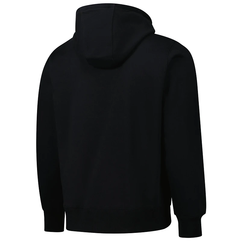 Sweat à capuche unisexe Dunbrooke Black Carolina Panthers Defender fermeture éclair quart de tour