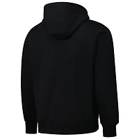 Sweat à capuche unisexe Dunbrooke Black Carolina Panthers Defender fermeture éclair quart de tour
