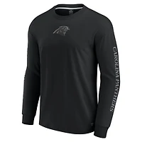 Unisex Fanatics Black Carolina Panthers Elements Strive Long Sleeve T-Shirt