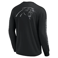 Unisex Fanatics Black Carolina Panthers Elements Strive Long Sleeve T-Shirt