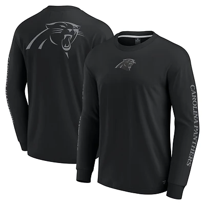 Unisex Fanatics Black Carolina Panthers Elements Strive Long Sleeve T-Shirt
