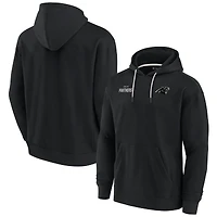 Sweat à capuche unisexe Fanatics Black Carolina Panthers Elements en polaire super douce