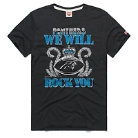 Unisex Homage Charcoal Carolina Panthers 2026 NFL Schedule Queen Tri-Blend T-Shirt
