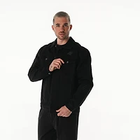 Veste en jean boutonnée unisexe The Wild Collective, motif Panthers de la Caroline