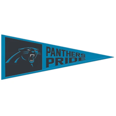 Fanion à slogan WinCraft Carolina Panthers 13" x 32"