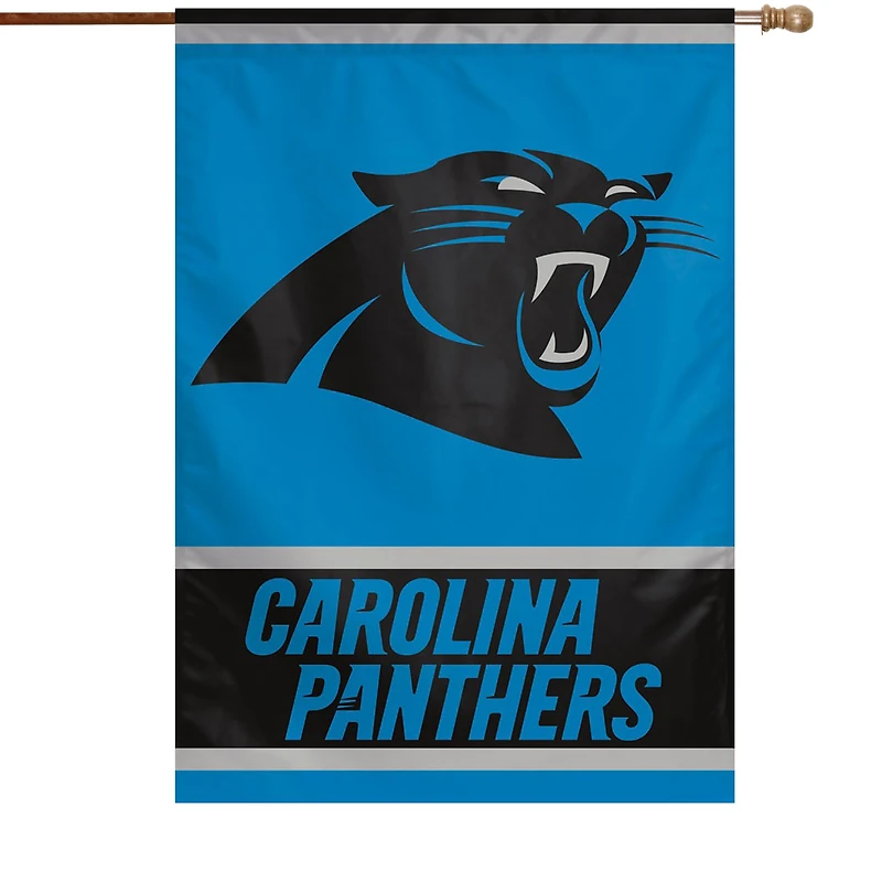 Drapeau de maison WinCraft Carolina Panthers, logo principal 28" x 40".