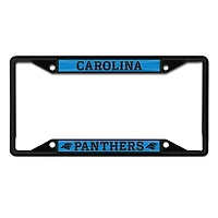 Cadre de plaque d'immatriculation WinCraft Carolina Panthers couleur chrome