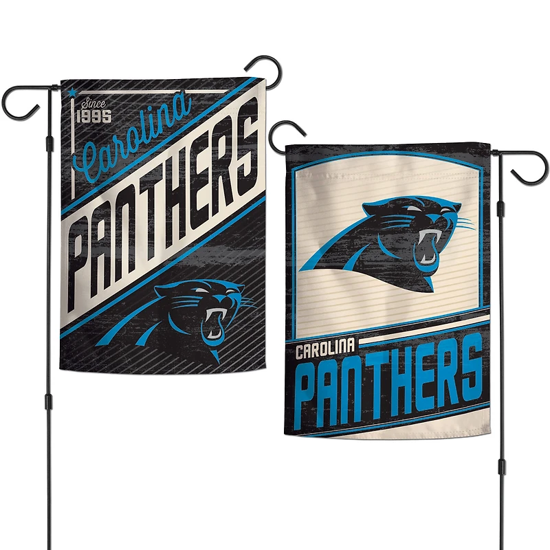 WinCraft Carolina Panthers Team Drapeau de jardin 2 côtés 30,5 x 45,7 cm