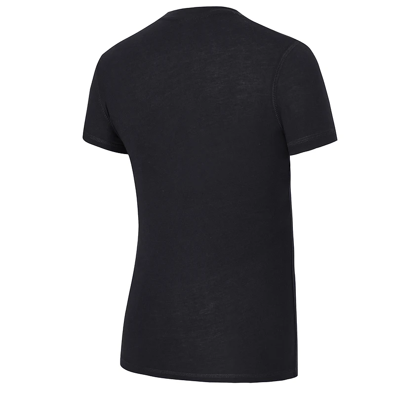 Ensemble pyjama en flanelle noir/bleu Carolina Panthers Avondale pour femme Concepts Sport