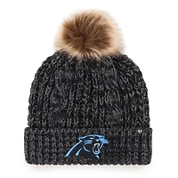 Bonnet tricoté à revers Meeko '47 Black Carolina Panthers pour femme avec pompon