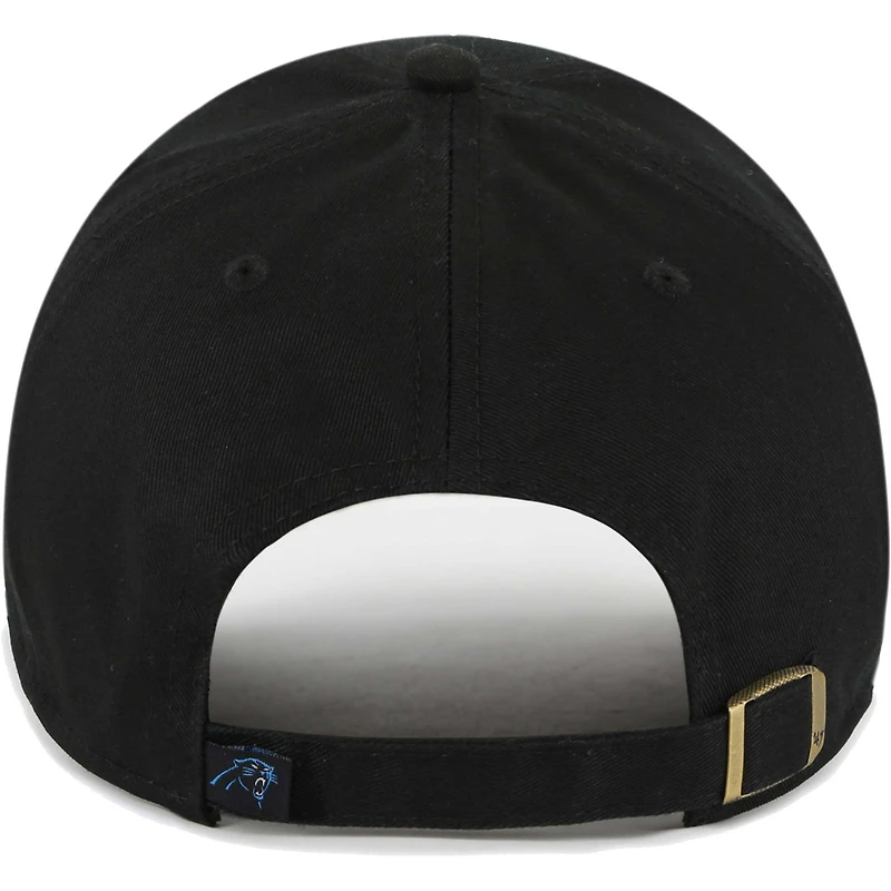 Women's '47 Black Carolina Panthers Sidney Clean Up Adjustable Hat