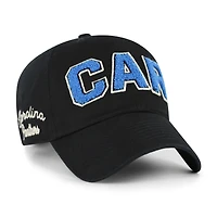 Women's '47  Black Carolina Panthers Zoey Clean Up Adjustable Hat